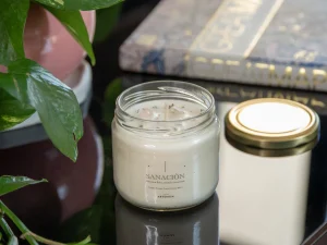 Vela Intencionada Sanación con 250 gramos.