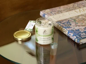Vela de 200 gramos intencionada enfocada a la Prosperidad. Aroma Limón, naranja y bergamota
